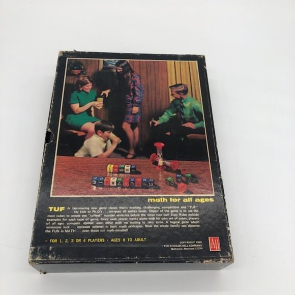 Rare, Vintage 1969 Avalon Hill Tuf Game of Mathematics - Picture 8 of 8
